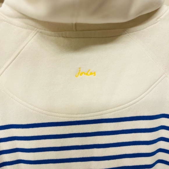 NWT Joules Rowley Embroidered Hoodie in “Blue Dogs Stripe” - Picture 15 of 16
